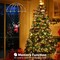 Christmas Decorations Lights Outdoor, 2.8FT Christmas Parachute Lights with Santa Claus, Waterproof 8 Modes Hanging Multicolor Xmas Light - Holiday Decorative Light for Indoor Eave Roof